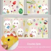 Window Stickers 9Pcs/Set Easter Decoration Cartoon Wallpaper Colorful Eggs Wall Sticker PVC Glass Posters For Home P