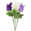 Dekorativa blommor Hyacinth Lavender Festival Home Decor Flower Stems Outdoor Artificial Artifical for Decoration Fake
