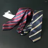 Bow Ties Moda iş dünyası tarzı polyester 6cm dar kravat çizgili ekose kravatlar erkekler için gündelik düğün takım elbise aksesuarları toptan