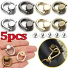 15pcs vis à vis rivet Stud argent cloue de tête ronde avec anneau de traction bricolage rovible parties pièces en cuir sacs artisanat sacs 240429