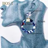Earrings Acrylic Earrings For Women Boho Acetate Dangle Drop Earrings Fashion Big Bohemian Accessories Geometric Luxury Trendy Face 230831