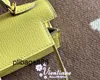 Bolsa keliys couro genuíno 7a bolsa mini 2ª geração 19cm oy limão vinho amarelo ligoncello cabra fivela de ouro