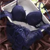 Bras Sets Womens Set Cust Cup Sexy Lace Bra Simple Transparent Womens Underwear Black Broidered Bow XW