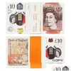 NOVENTY jogos de jogo dinheiro cópia cópia do uk libras GBP 100 50 Notas Extra Bank Strap - filmes reproduzem o estande do cassino falso para os videoclipes de TV Otitn