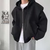 Men's Hoodies Sweatshirts IEFB Autumn New Hoodie Trend Mens Large Material Double Layer Composite Shoulder Cushion Sweatshirt Niche Coat 9C1077L2405