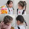 Accessoires de cheveux 50 / 100pcs Enfant Accessoires de cheveux Childrens adaptés aux filles High Elastic Solid Hair Baby Rubber Hair Band Cute Childrens Clope Corde D240514