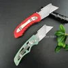 2024 Multifunktionell rakkniv Blad Fold Knife All Steel EDC Box Cutting Work Utility Använd Fickknivar för jakt Camping Självförsvar utomhusverktyg