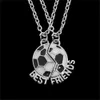 Hänge halsband bästa vän skarv halsband man och kvinnlig kreativ fotboll design hänge student vänskap smycken tillbehör gåva j240513