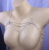 Stonefans Bridal Rhinestone Shoulder Wedding Women For Water Drop Pendant Body Necklace Statement Jewelry6868402