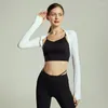 Aktiva skjortor dans med samma stil balett sjal sportblus cardigan fitness jacka kort elegant liten klippt kvinnlig deportivos mujer gym