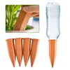 4PCS Automatic Plant Dripper Terracotta Seepage Device Drip Irrigation System Potted Water Self-watering Watering Can Spikes 240508