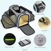 Cat Carriers Expandable Pet Dog Carrier Tote Soft Crate Airline Approved Kennel Car Vehicle Travel Two Side Expasion Easy Carry Luggage