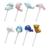 Forks 8 Pcs Cartoon Fruit Fork Set Grade Plastic Toothpicks Cute Animal Picks Lunch Box Decorative