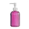 Liquid Soap Dispenser Glass Shampoo Hand Bottle With Stainless Steel Pump Wall Shower For Bathroom Kitchen Accessories