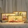 Frames Cadre PO DIY avec LED LED MAIN MAINMATED FLORON CRÉATIVE CRÉATIVE ORNALE ORNAMINE BEAUX DÉCORAGE ANNIVERSAIRE CADEAUX