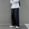 Pantaloni da uomo uomo gamba larga in giapponese donna casual pantaloni cargo harajuku model gzzasche abbigliamento di alta strada