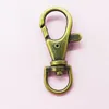 Keychains Groothandel 100 van de mode Swivel Lobster Clasp Rhodium Geplate Iron Fit Keyring/Rings/Key Chain 38mm