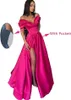 Pink -Prom -Kleid Fuchsia formelle Abendpartykleider zweiter Empfangsgeburtstag Verlobungskleider Robe de Soiree 01