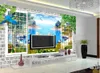 Fonds d'écran 3D peintures murales de peinture stéréoscopique paysage de papier peint à l'extérieur de la fenêtre Fashion TV Beefdrop