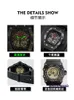 Luksusowy zegarek klasyczny zegarek zegarek dla mężczyzn Pure Mechanical Watch W pełni automatyczny spersonalizowany, fajny, duży wielki pokrętło wl B5WF