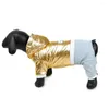 Vêtements pour chiens vêtements pour animaux de compagnie en métal veste rembourrée épaissante petite et moyenne en peluche de vêtements en gros
