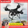 Dron dron dron çift 4K wifi fpv hd kamera ky101 drone yüksek irtifa tutma modu uzun uçuş rc dört helikopter drone oyuncak s24513