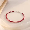 Bangle Lucky Bamboo Made Braed String Bracelets Caso