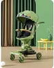 Carrinhos de bebê# Baby Stoller pode mentir e sentar de 0 a 3 anos de idade, Light Light Florbable Dobrable Stroller Carry On Travel H240514