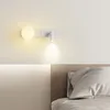 Lampe murale moderne minimaliste Internet célébrité créatrice de la lune créative chambre à coucher LED LEAD LECTURE ROTA