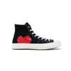 الأحذية الرياضية مصمم أحذية تايلور All Star 70 Ox Hi Play Black White Gray Blue Quartz Multi-Heart Flame Paprika Red Midsole Whjt3#