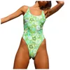 Swimons de maillots de bain pour femmes Swimsuit One Piece Monokini Y2K Floral Imprime Bikini Bathing Fssue Skinny Suspender Trajes de Bano Mujer