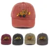 Ball Caps Newly washed cotton baby baseball cap cartoon excavator embroidered childrens cap outdoor boys and girls summer snapshot cap
