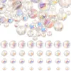 Vasi da 100 pezzi per perle colorate trasparenti per perle da distanziatore perforato per i braccialetti di massa cristallini di cristalli che producono orecchini