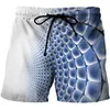 Short masculin Boxer Boxer Short Pants 3D Print Paisley Geométric Swimks Summer Casual Surf Board Hawaii Beach Gym Ice