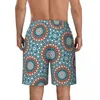 Men's Shorts Men Ws. Vintage Mandala Art Cute Hawaii Beach pnie Funky Painted Medalion Sports Fitness Krótkie spodnie