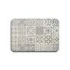 Bath Mats Gray Bohemian Mandala Flower Carpet Polyester Rug Non-Slip Floor Mat Doormat For Bedroom Kitchen Door Bathroom Decoration Dhgsy