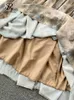 Arbeitskleider Singreiny Senior Krawatte Anzüge Suits Hollow Bandage Camis Tops High Taille A-Line Long Rock Frauen Mode Vintage Zwei Stücke Sets