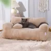 Kattbäddar Möbler Plush Luxury Cat Bed - Super Soft Warm Loptay Cover - Lätt att rengöra non -slip - Idealisk husdjurssoffa för tupplur och avkoppling