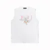 Summer 24SS NY DESIGNER MENS TANK TOPS TRENDY Märke Fashion Sleeveless T Shirts Breattable and Cool Loose Sleeveless Vest Zjbam060 Pink Peace Dove Printed Vest