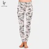 Active Pants LETSFIND 2020 New Womens Legs Fashion 3D Cute Cartoon Cattle Print High Waist Soft Fitness Elastic LegsL2405