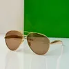 Sardine Aviator Metal Sunglasses 1305S Designer Cadre métallique de luxe Bio Nylon Lenses