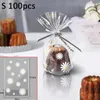 Baking Tools 50/100 Pcs Daisy Candy Bags Transparent Flower Cookie Packaging Bag For Wedding Birthday Party DIY Gift Wrapping Supplies