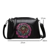 Shoulder Bags Form 2024 Elegant Hand Painted Fashion Soft Leather Women Bag Leisure Floral All-match Lady Messenger