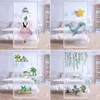 Window Stickers Ballet Girls 'Floating Glass Sticker Transparent ogenomskinlig anti Peeping Film Badrum Electratic Non Adhesive