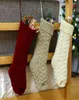 Personalisierte hochwertige Strick -Weihnachtsstrumpf -Geschenktüten Strick Weihnachtsdekorationen Weihnachts -Strumpf Große dekorative Socken FY29321218524