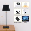 Lampy stołowe Bezpośrednie Lampa LED Bezprzewodowa stolica nocna Regulowana temperatura kolorów ładowna akumulator Small