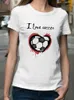 Women's T-Shirt Football Women T-Shirt Women Fans Print Tops Graphic Female Short Slved Soft Creative Breathable Short Slve Hipster Ts Y240509