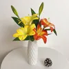 Dekorative Blumen künstliche Blumen Zweig Hemerocallis Lily für Familienpartys Hochzeit