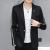 남자 정장 남성 공식적인 블레이저 슬림 핏 가을 한국 버전 트렌드 패션 단색 캐주얼 올 매치 슈트 재킷 의류