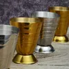 Tasses 304 tasse en acier inoxydable tasse à double échelle Magic Mesur Milliter Wine Instrument 15-75 ml Cocktail